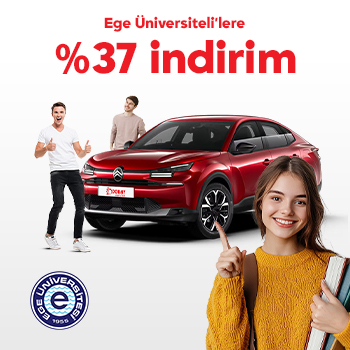 Ege Üniversiteliler'e Araç Kiralamalarında %37 İndirim!