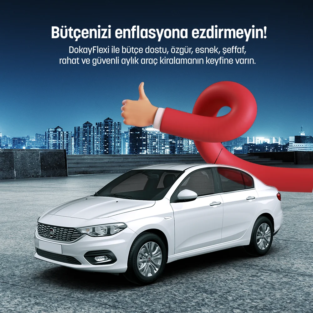 Flexi Ayrıcalığıyla Aylık Araç Kiralama