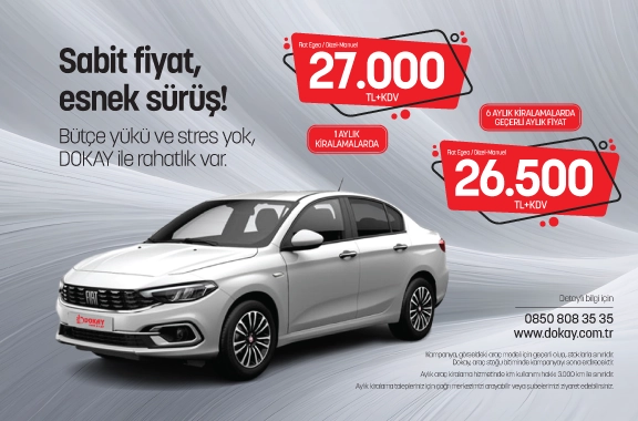 Flexi Ayrıcalığıyla Aylık Araç Kiralama